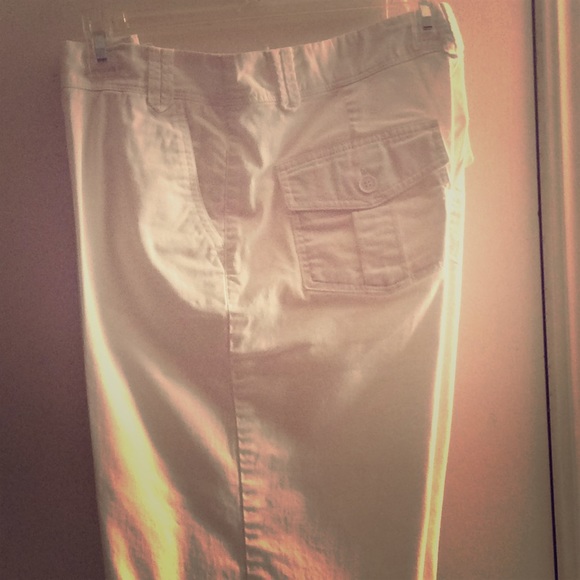 White Cuffed Walking Shorts - Picture 1 of 5